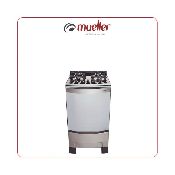COCINA MUELLER DECORATO 4H INOX